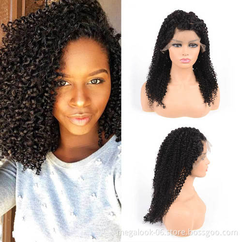 22 Inch Brazilian Jerry Curly Human Hair 13X6 Super Thin Skin Lace Transparent Wig